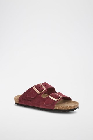 Sandalias de nobuk - Rojo
