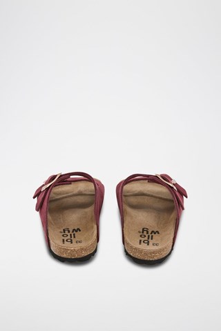Sandalias de nobuk - Rojo