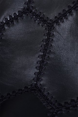 Minijupe en cuir - Noir