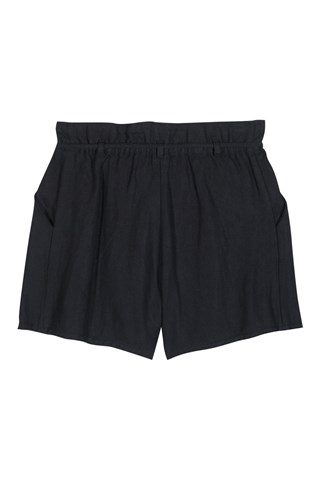 Short en lin - Noir