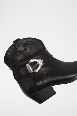 Santiags en cuir de veau Cooper Noir