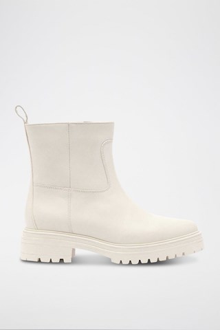 Bottines en cuir Cighter Ecru