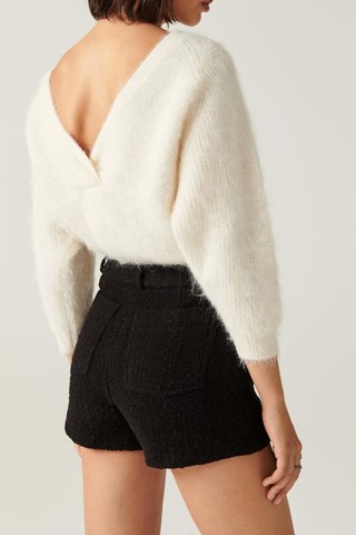 Short en laine et soie Massiva 
Marron
