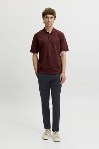 Chino en coton biologique - Bleu marine
