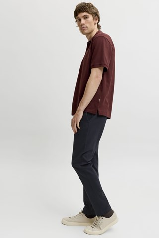 Chino en coton biologique - Bleu marine
