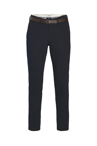 Chino en coton biologique - Bleu marine