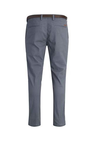 Chino en coton biologique - Bleu-gris