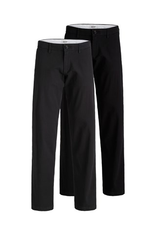 2 chinos - Noir