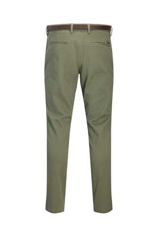 Chino slim en coton biologique - Kaki