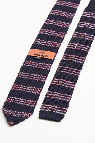 Cravatta in lana e seta - Navy