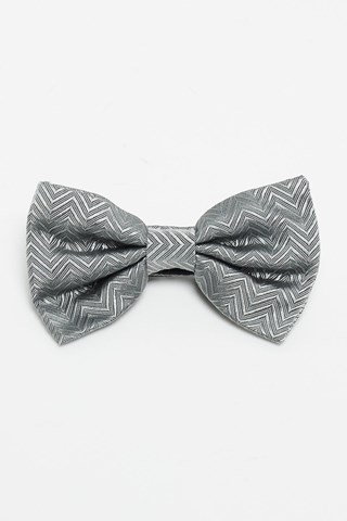 Papillon in seta - Grigio