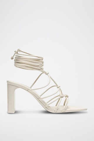 Romeinse Sandalen met Hak - Wit