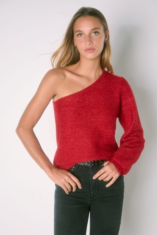 Asymmetrische Trui - Rood