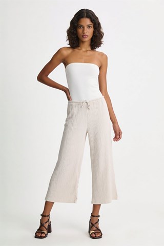 Broek Wide Legs - Beige