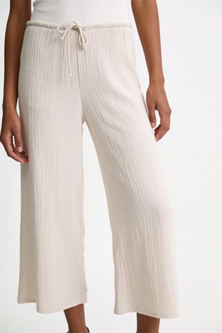 Broek Wide Legs - Beige