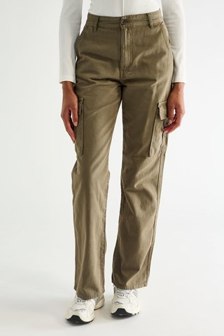 Broek Hoge Taille - Donkergroen