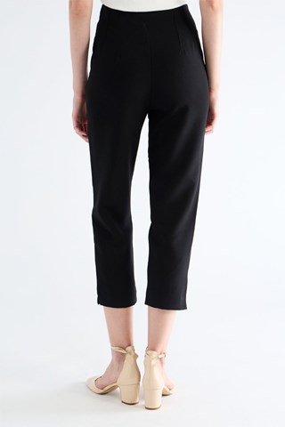 Broek Tapered Hoge Taille - Zwart