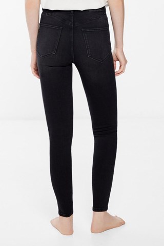 Jeans Skinny Hoge Taille - Zwart