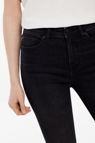 Jeans Skinny Hoge Taille - Zwart