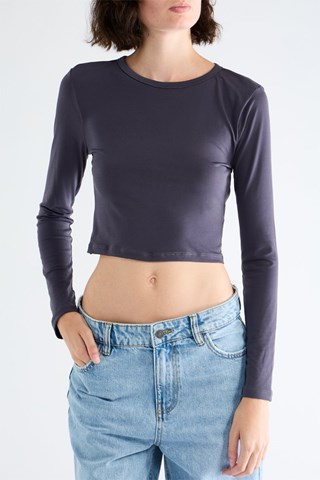 Crop Top - Donkergrijs