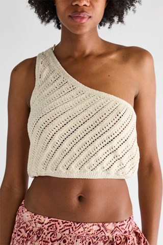 Top asimétrico - Beige