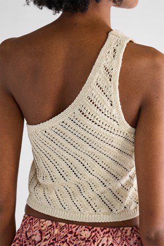 Top asimétrico - Beige