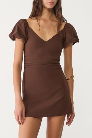 Trapeziumjurk - Bruin