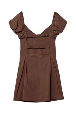 Trapeziumjurk - Bruin