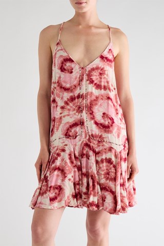 Skaterjurk Tie and Dye - Rood