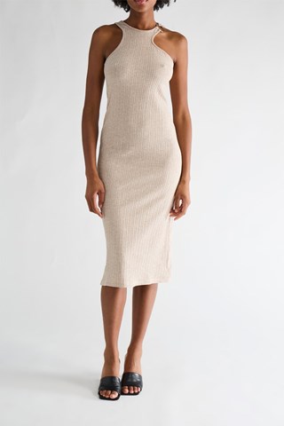 Rechte Jurk - Beige