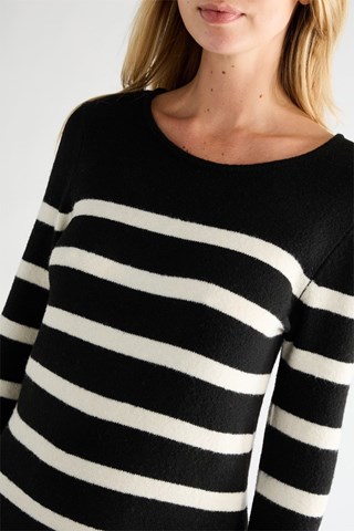 Trui-jurk - Zwart en Wit