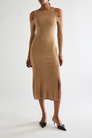 Trui-jurk - Camel