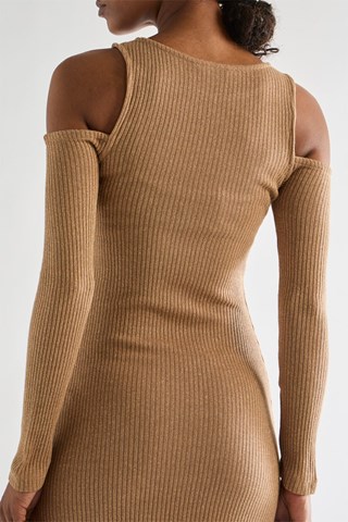 Trui-jurk - Camel