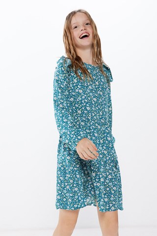 Jurk - Blauw en Wit