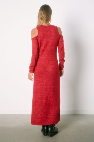 Trui-jurk - Gemêleerd Rood