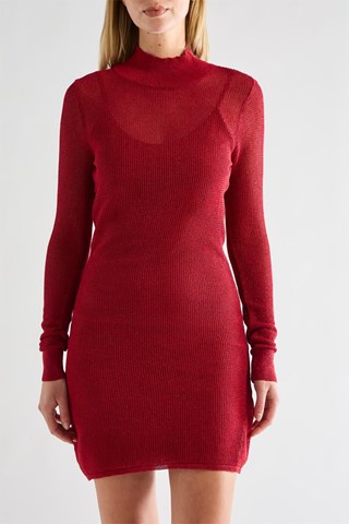Trui-jurk - Rood