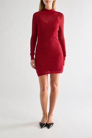 Trui-jurk - Rood