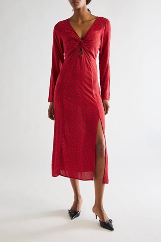 Midi-jurk - Rood
