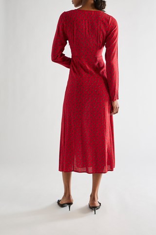 Midi-jurk - Rood