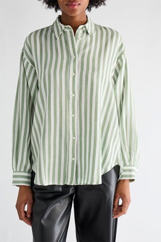 Blouse - Groen en Wit
