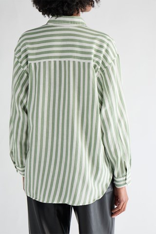 Blouse - Groen en Wit