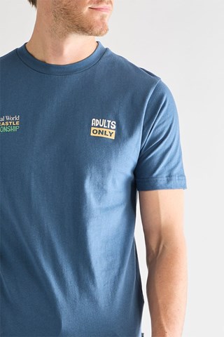 T-shirt - Petrolblauw