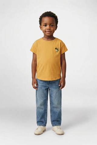 T-shirt - Mosterdgeel