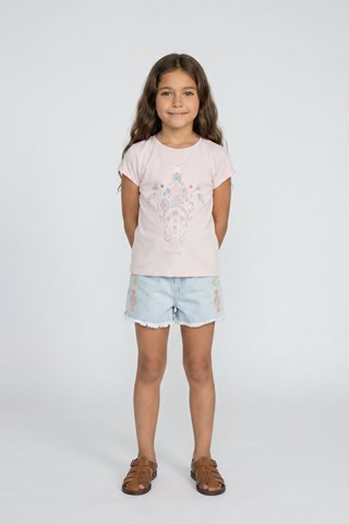T-shirt - Poederroze
