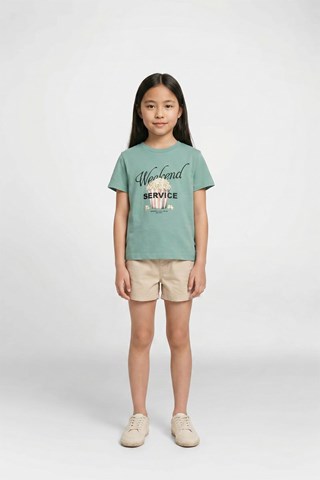 T-shirt - Zeegroen