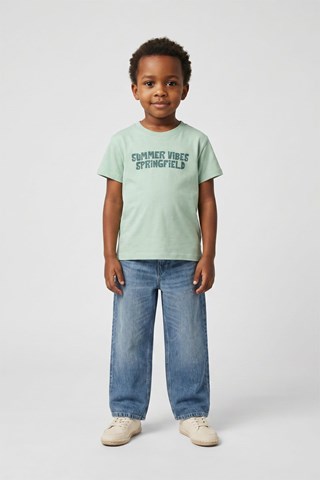 T-shirt - Zeegroen