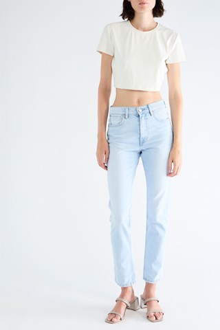 Camiseta cropped - Blanco