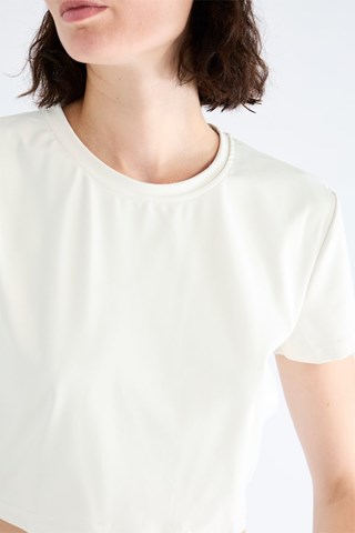 Camiseta cropped - Blanco