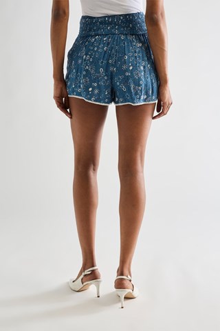 Short de talle alto - Azul oscuro