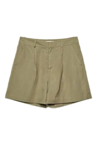 Short de tiro alto - Caqui